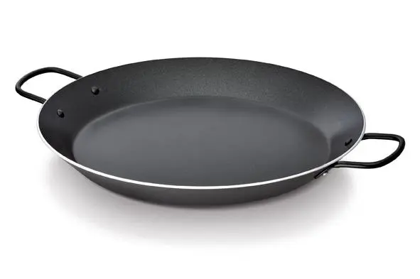 [16304114] Beka paellapan 38cm zwart inox