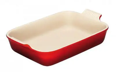 Le Creuset gratineerschaal 31x26 rood