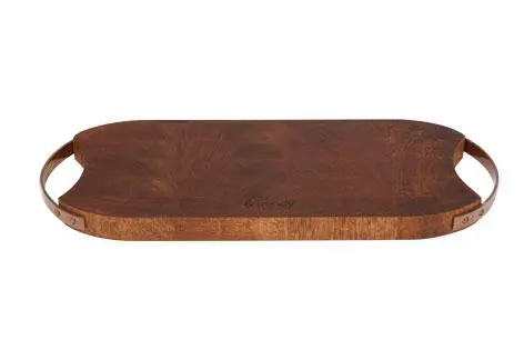 Snijplank mangohout rh-rond 43.9x16x3cm