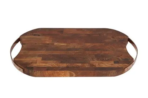 Snijplank mangohout rh-rond 43.6x25x3cm