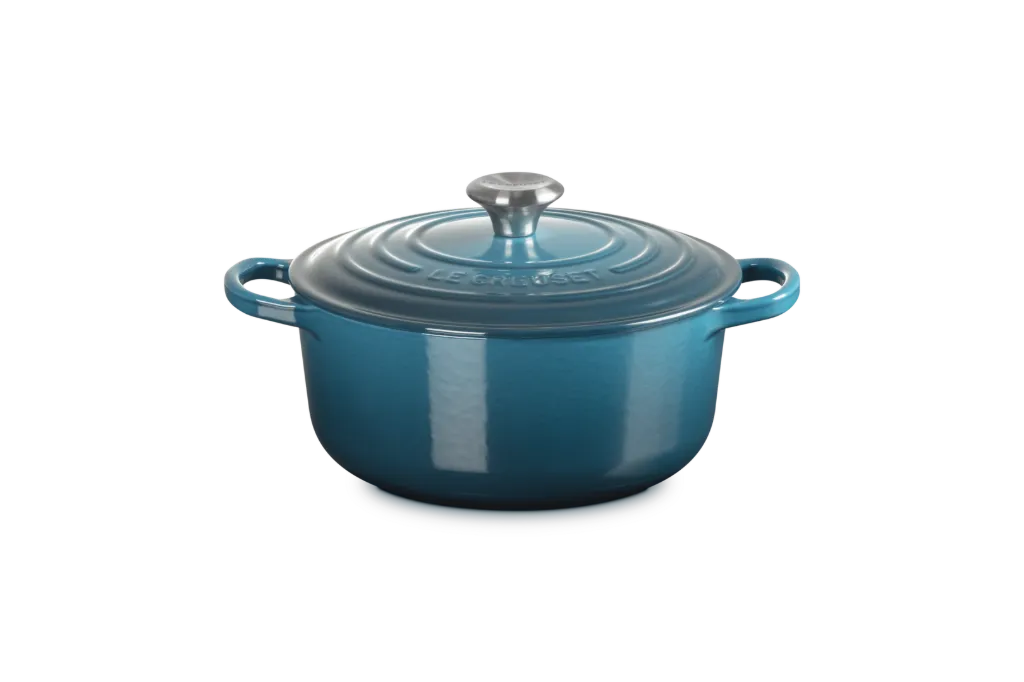 [21177246422430] Le Creuset Cocotte rond 24cm deep teal