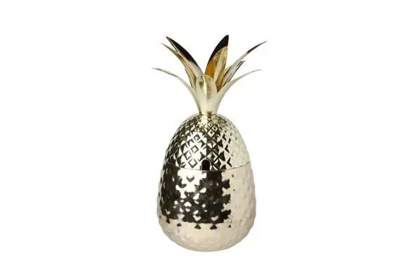 [1002043] Ananas beker 800ML goud