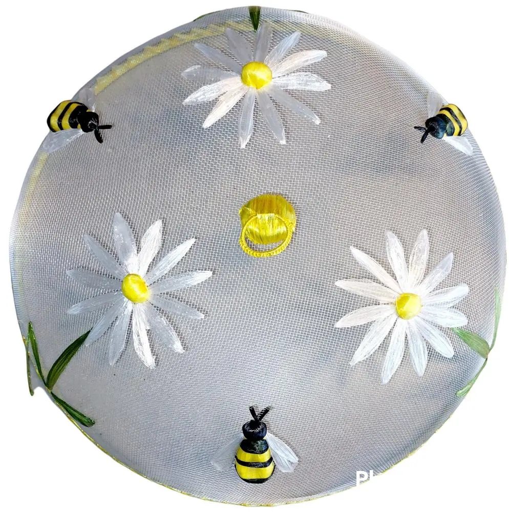 [VK305D6] Vliegenkap bloemen/bijtjes ⌀30,5cm