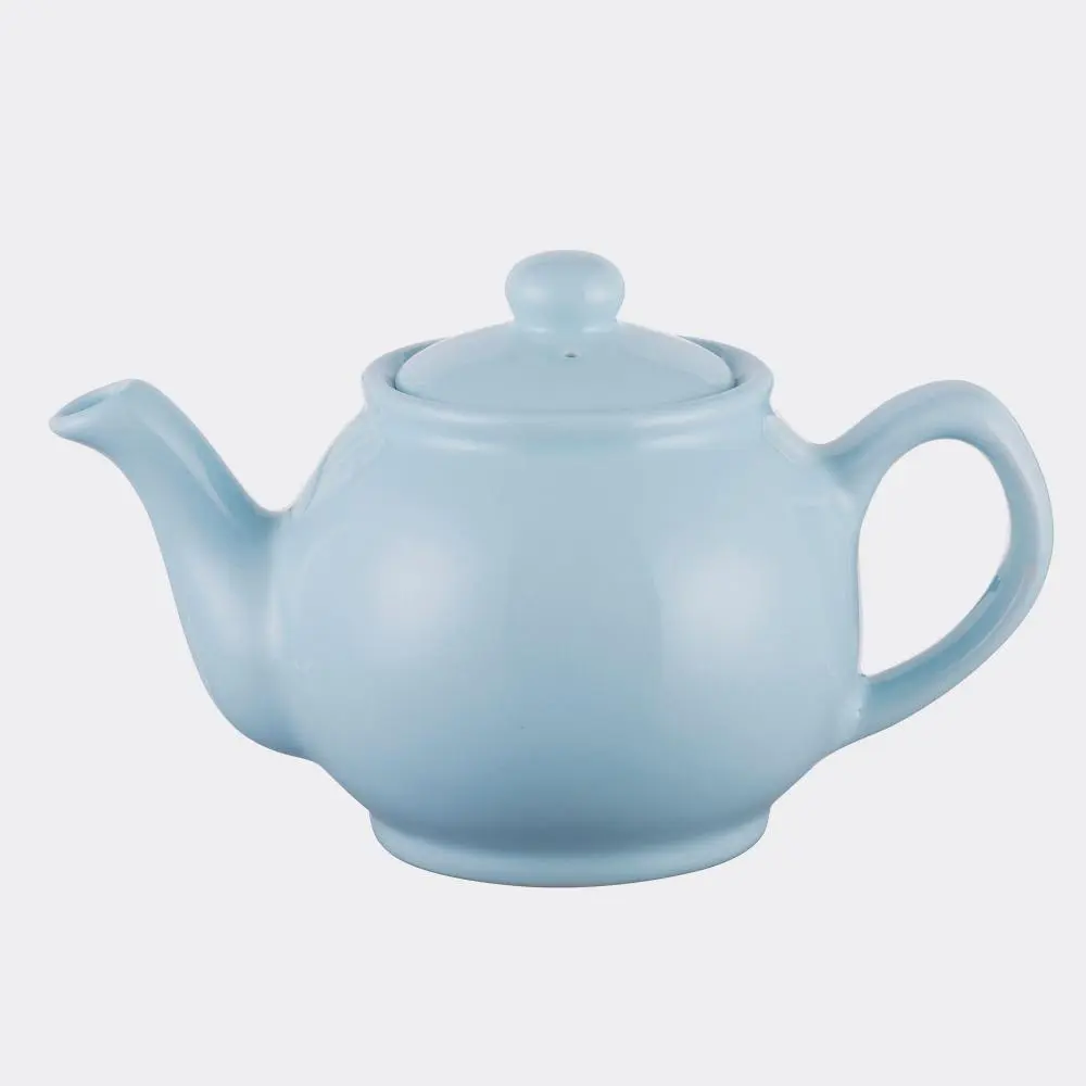 Price & Kensington 2kops theepot glazend pastel blauw 450ml