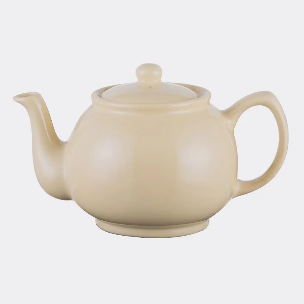 Price & Kensington 6kops theepot glazend pastel geel 1.1L