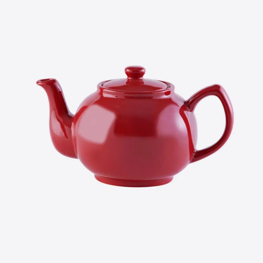 Price & Kensington 6kops theepot glazend rood 1.1L