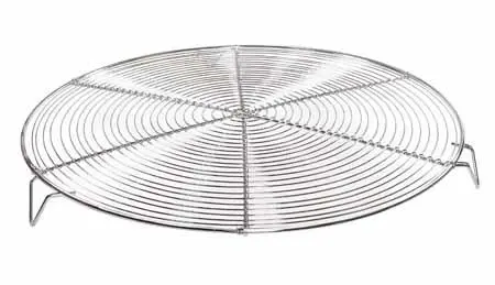 Taartrooster inox op voetjes 28cm