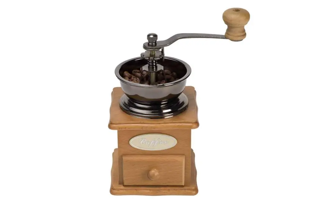 [5500226] Koffiemolen retro bruin hout