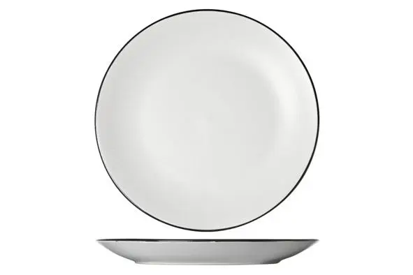 [3050100] Cosy&Trendy Speckle white plat bord D27cm