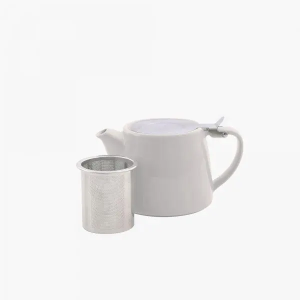 Theepot met thee infuser gebroken wit mat 500ml