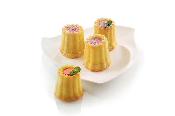 Silikomart SF 050 cannelé - silicone mould 55H50mm terracotta