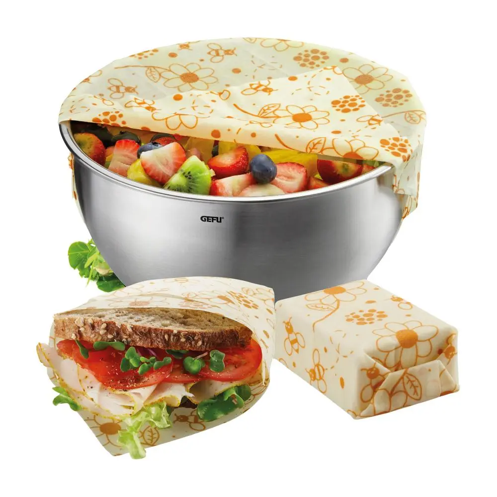 [GF12715] Gefu Herbruikbare bijnenwax doekjes, set3