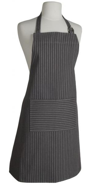 [502963] keukenschort, pinstripe granite