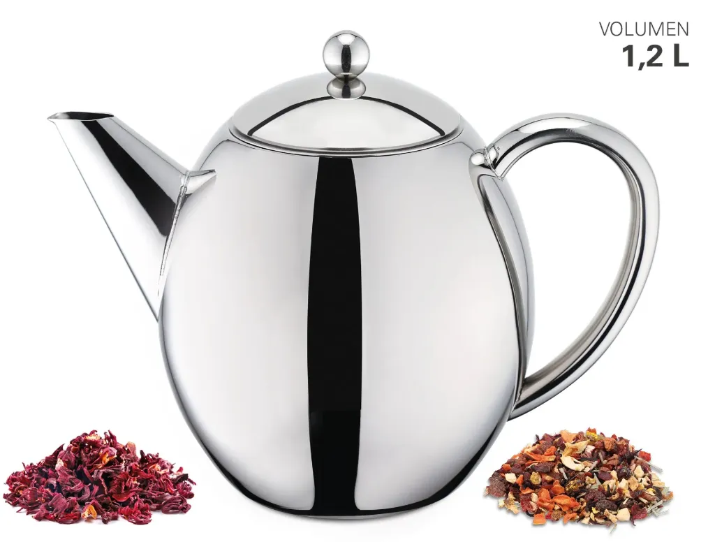 Weis Theekan inox met theezeef 1,2L