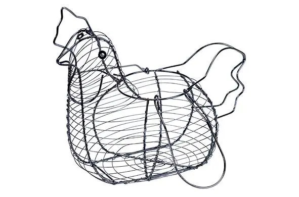 Eiermand kip Wire zwart