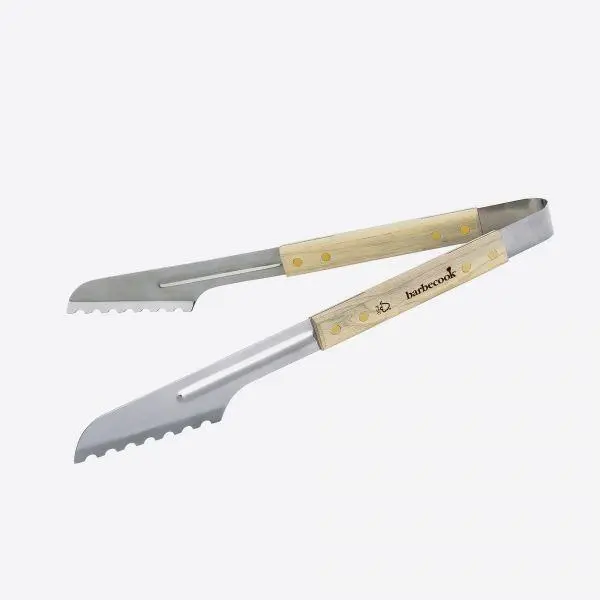 [BC-ACC-7070] Barbecook luxe tang uit rvs en rubberhout 40cm