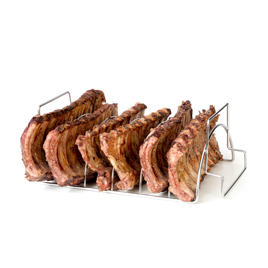 Barbecook vlees en ribrek uit rvs