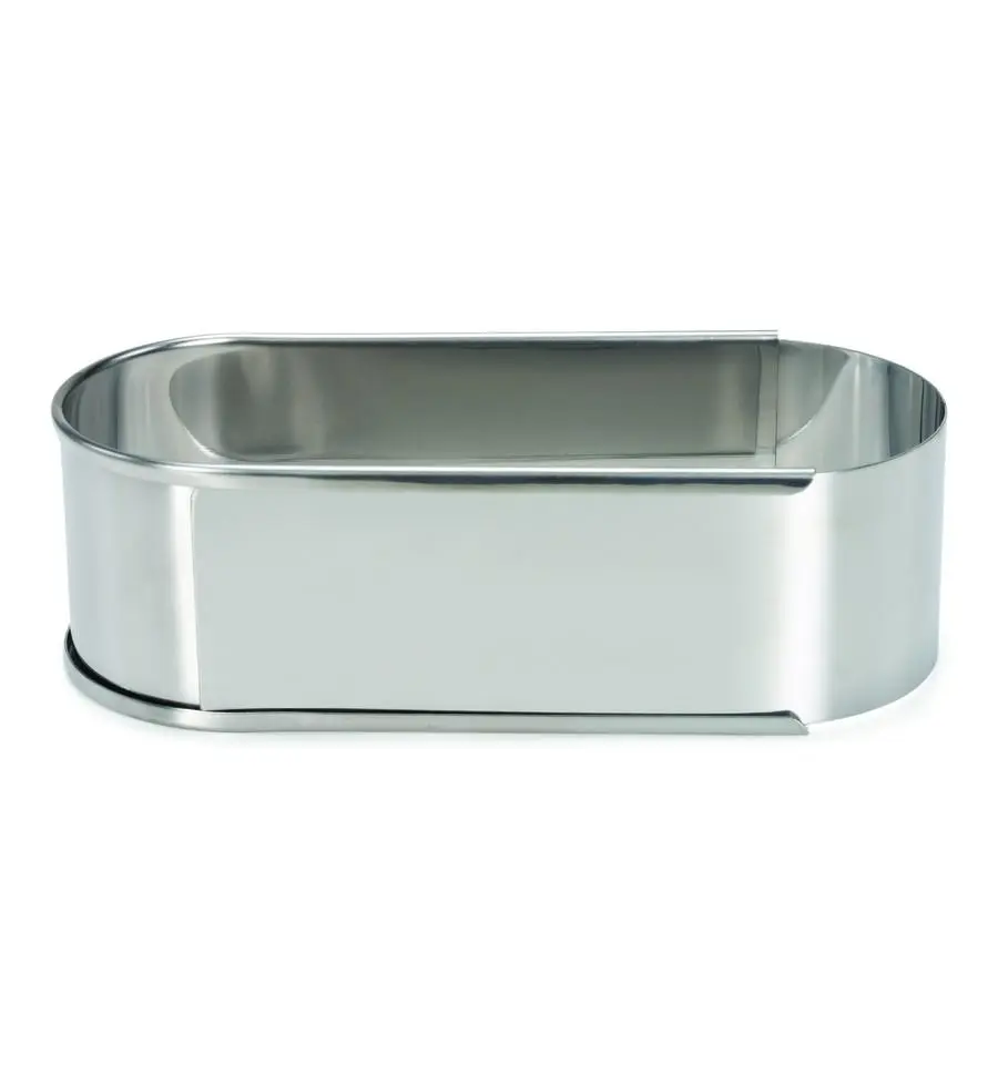 Patisse sloffenvorm inox ovaal, verstelbaar 16-21cm