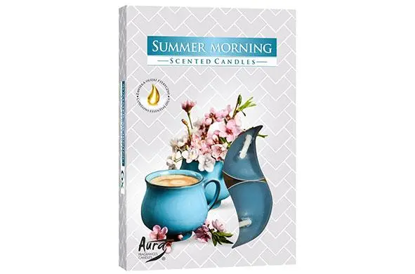 [15252] Set 6 theelichten summer morning 4u