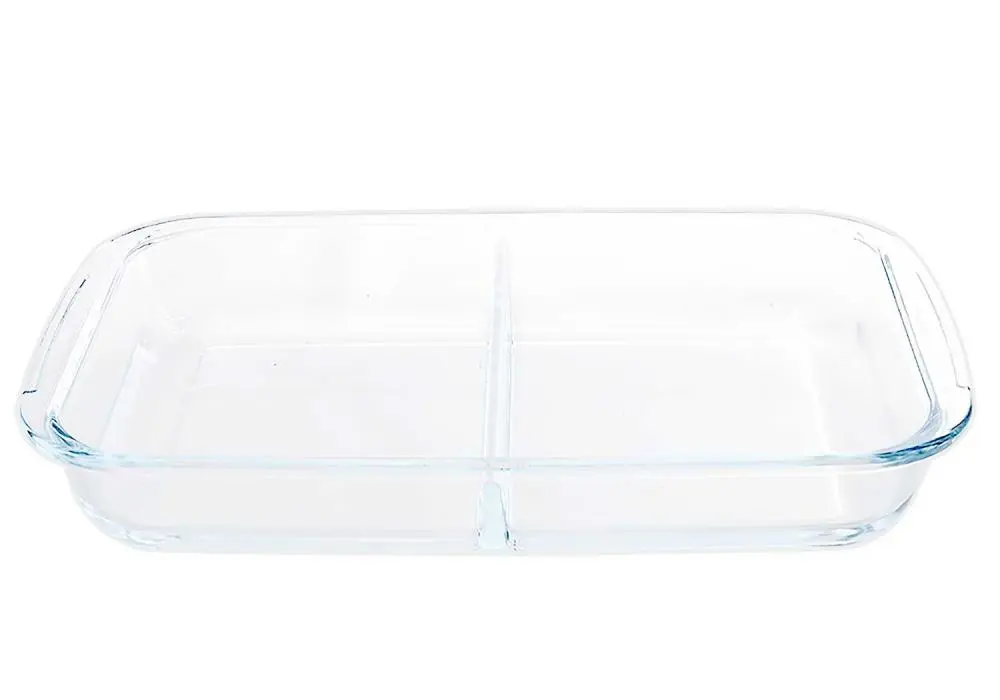 [1743475] 500° ovenschaal 2-vak 34.5x21xH5.1cm