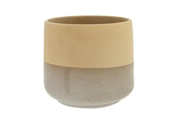 [1280057] Bloempot top part sanded finish zand 15x15xH15cm