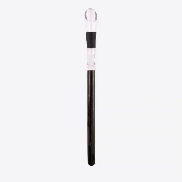 Point-Virgule Wijnkoelstick metallic zwart 32.5cm