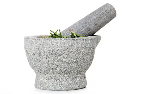 Mortier en stamper graniet