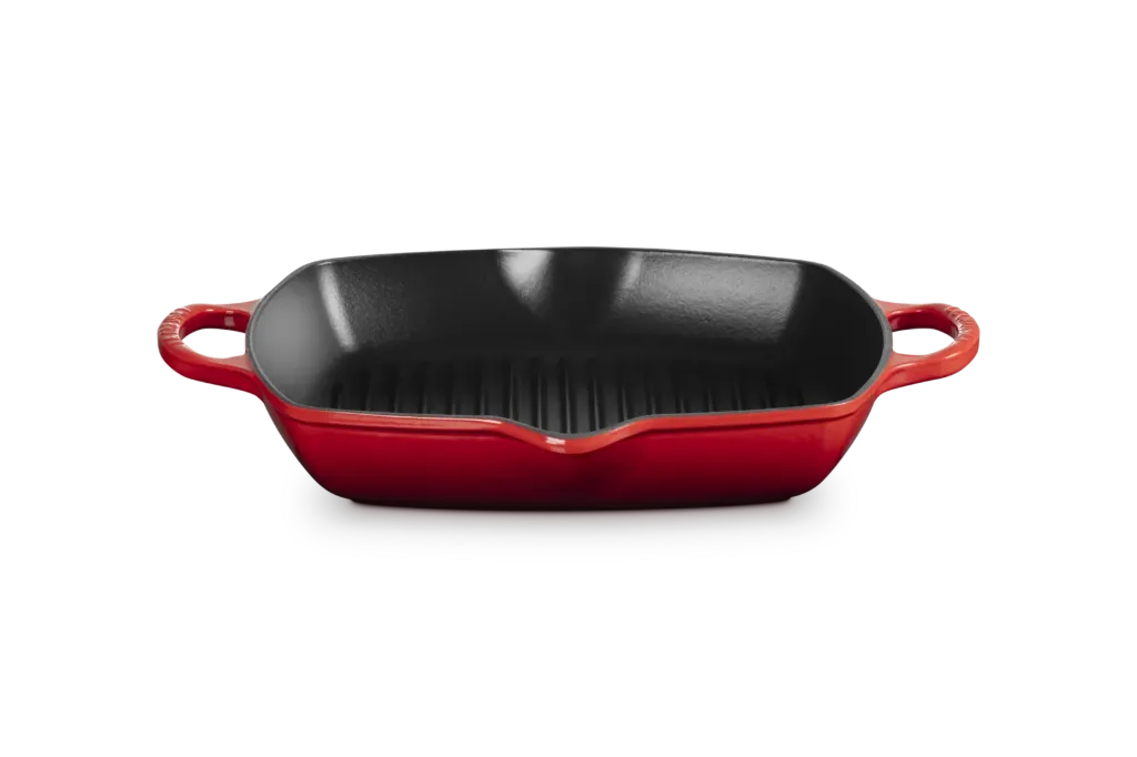 [20200300600422] Le Creuset Grillplaat Vierkant Hoog in Geëmailleerd Gietijzer 30cm