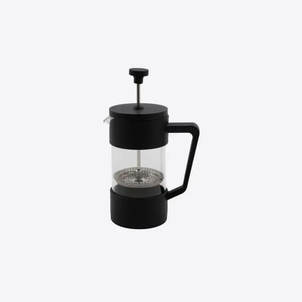 Point virgule french press cafetiere uit glas zwart 350ml
