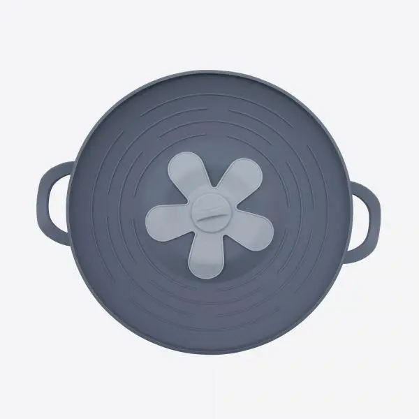 Dotz anti-overkookdeksel uit silicone grijs 26cm