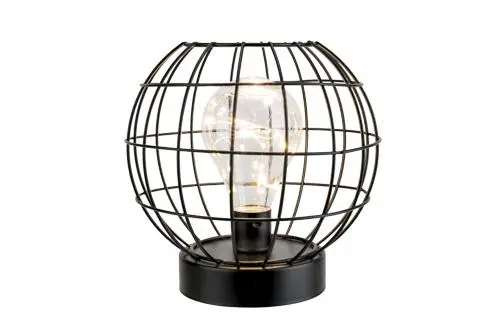 [3657096] Windlicht led light metaal zwart