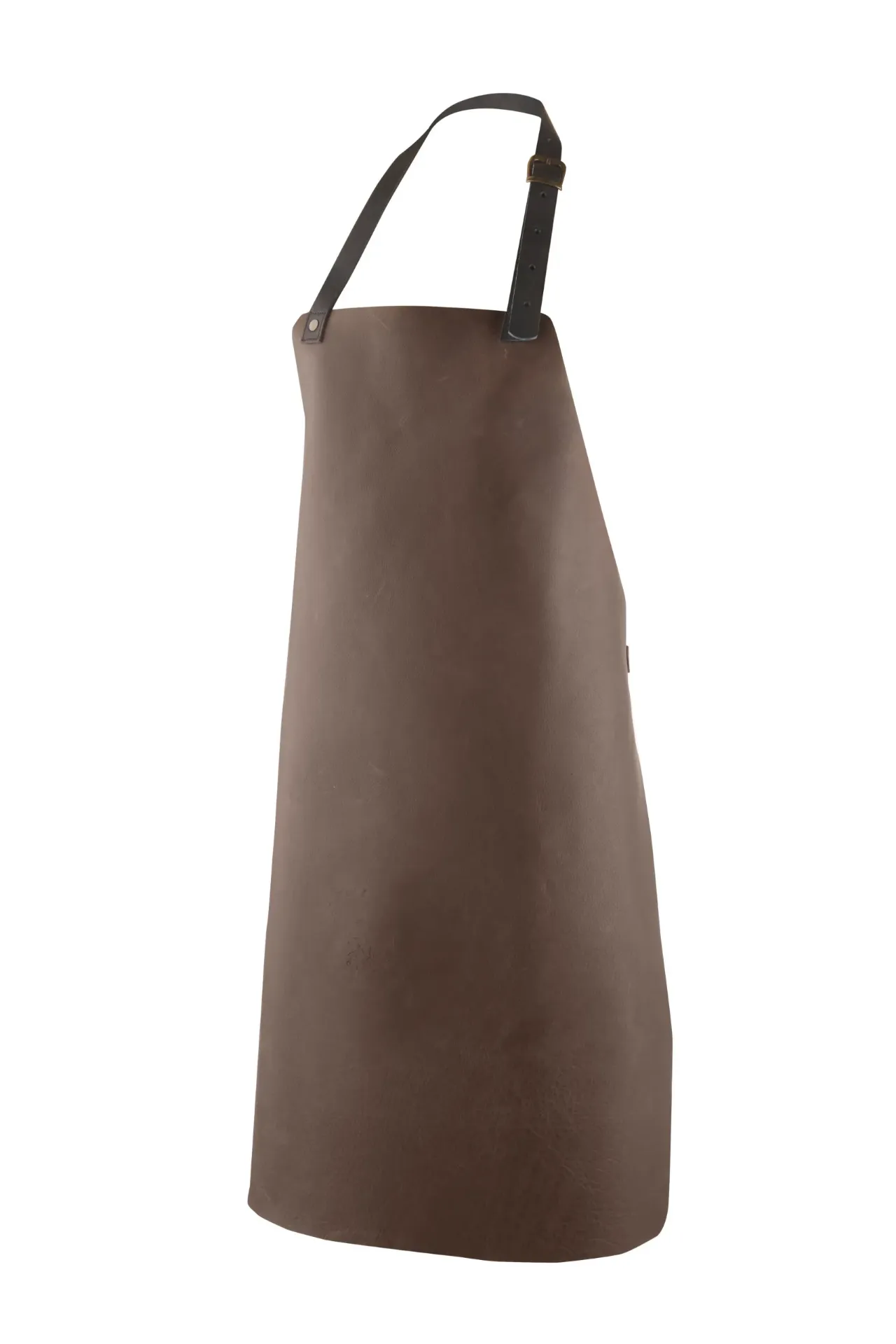 Buffel lederen schort, choco