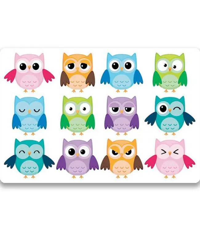 [PLM5070] Placemat owls