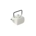 Point-Virgule Theepot uit gietijzer met zeef wit 1L