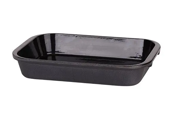 C&T ovenschotel gietijzer 35x23cm zwart