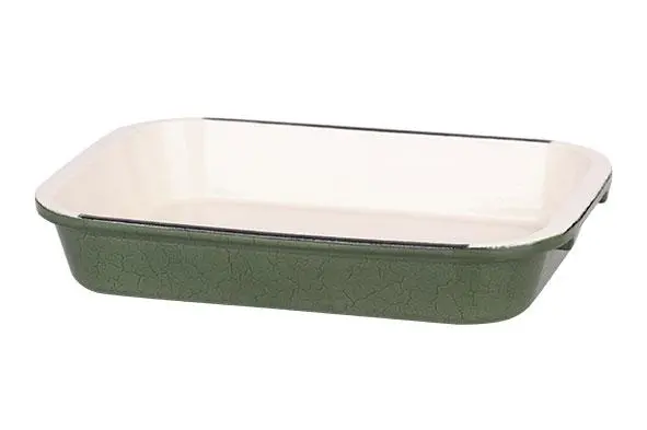 C&T ovenschotel gietijzer 35x23cm groen