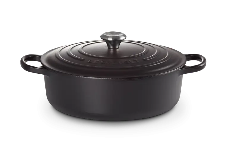 [21179240000430] Le Creuset stoofpan rond laag 24cm zwart