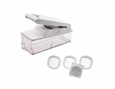 Groentesnijder met opvangbak