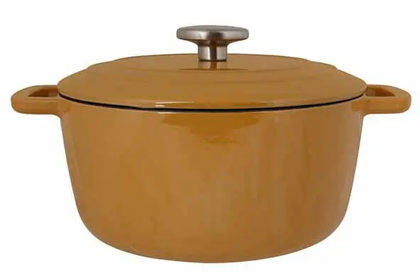 [9526324] C&T Fontestic kookpot amber gietijzer D24cm