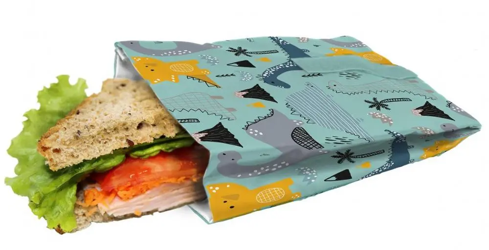 [VBFIH884] Lunchzak sandwich dinosaurus 19x14cm