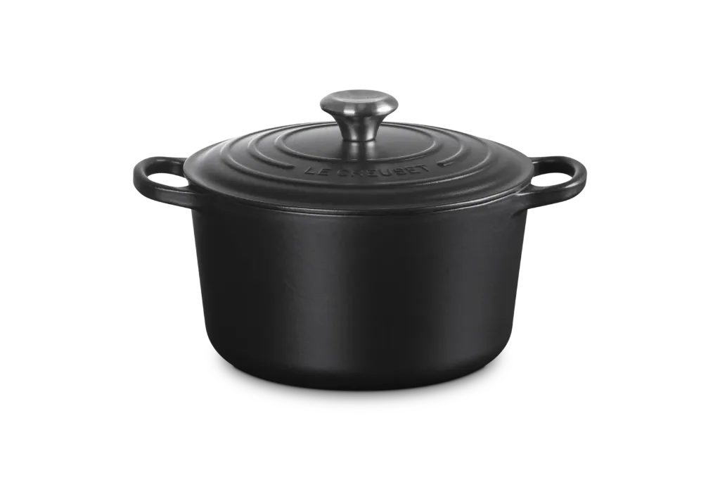 [21195240000430] Le Creuset stoofpan rond hoog 24cm zwart