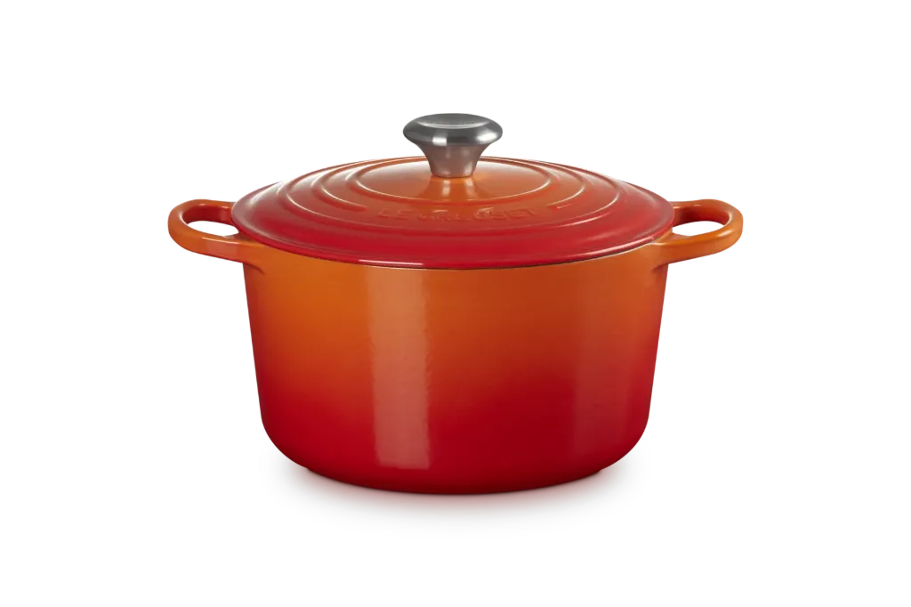 Le Creuset stoofpan rond hoog 24cm oranjerood