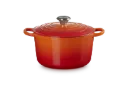 Le Creuset stoofpan rond hoog 24cm oranjerood