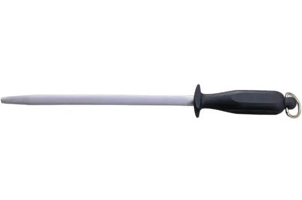 Wetstaal 25cm zwart handvat