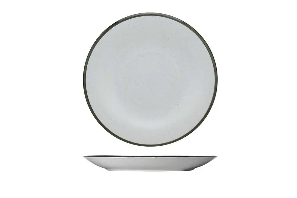 [3050145] Speckle white ondertas D14.5cm