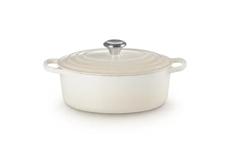[21178297164430] Le Creuset Cocotte ovaal 29cm meringue