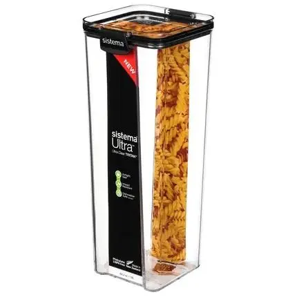 Sistema Ultra vierkante voorraaddoos zwart 1.9L