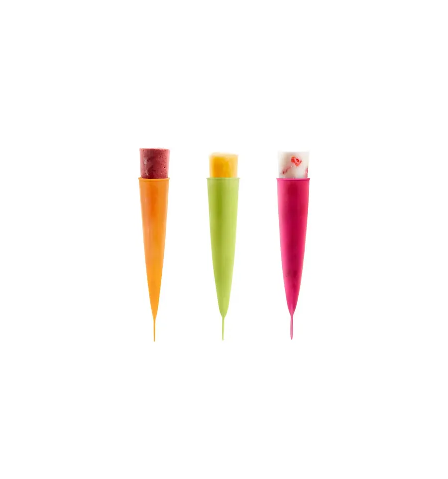 Lékué Set 3 calippo oranje, roze en groen