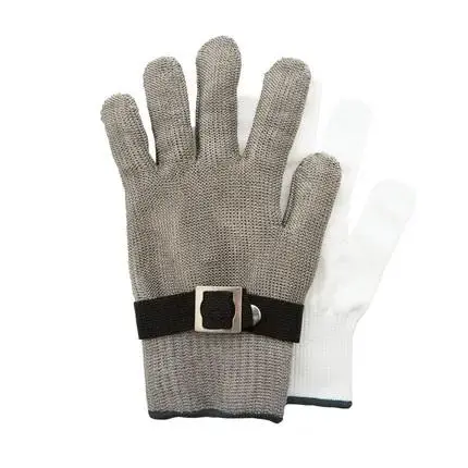 Point-Virgule oesterhandschoen uit rvs large