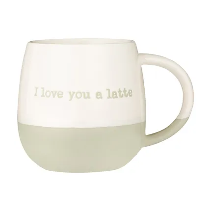 [RAY-0059-296] Price & Kensington mok uit aardewerk 'I love you latte' 340ml